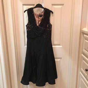 Adrianna Papell black cocktail dress